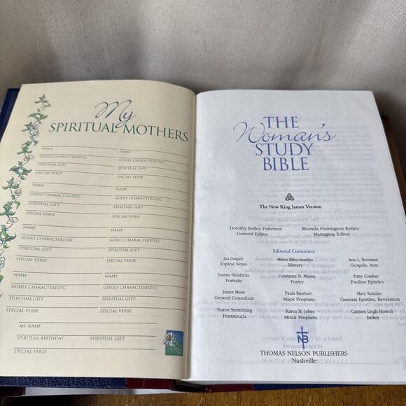 The Woman's Study Bible NJKV, 1995, Thomas Nelson Hardcover Dust Jacket‎ - Picture 9 of 9